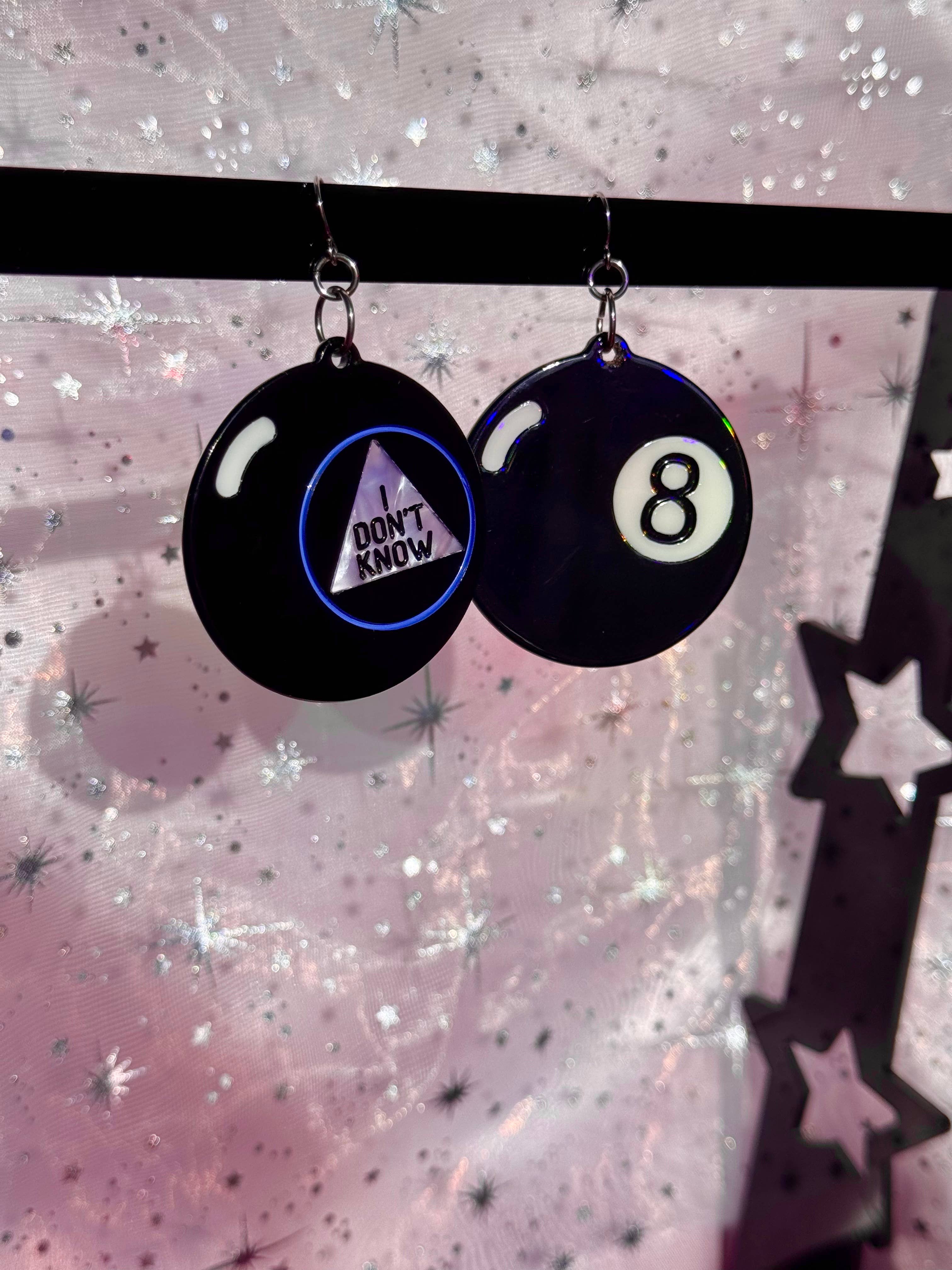 Peach Beast - Wholesale Dangle Earrings - Magic 8 Ball Earrings1