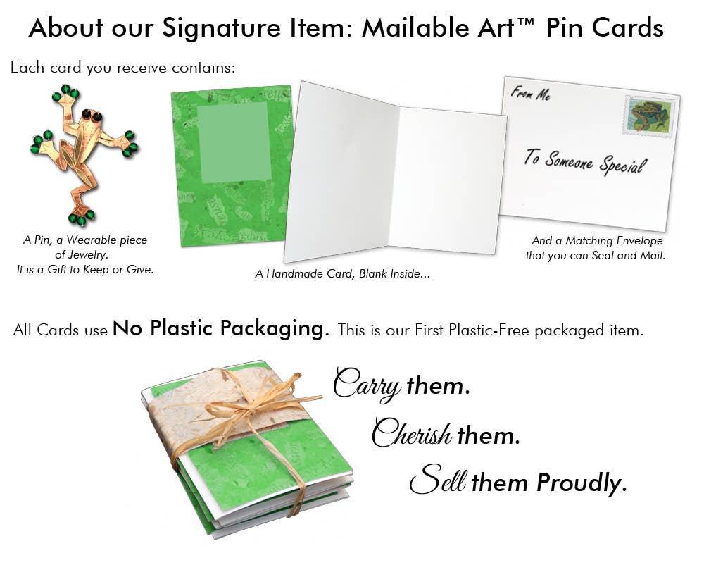 Pilgrim Imports – Großhandel Broschen – Inspire Herz-Pin auf einer Karte1