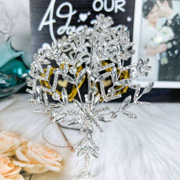 Happy Dream Gifts - Wholesale Fashion Headband - Women's - Crystal Bridal Silver Headband, Crystal Bridal Hairpiece4