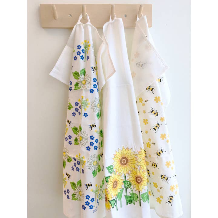 Square Love - Wholesale Tea Towel - Blooms Gift Duo | 1 Tea Towel + 1 Sponge Cloth2