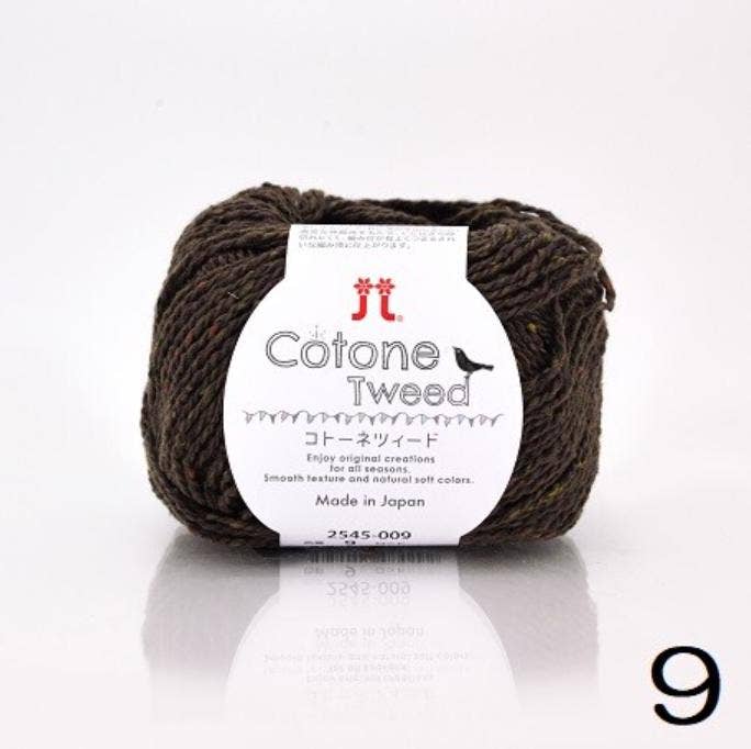 「FUNJI」In Japan - Wholesale Yarn - Japanese Cotton Tweed Yarn: Soft Blend for Knitting, Crochet2