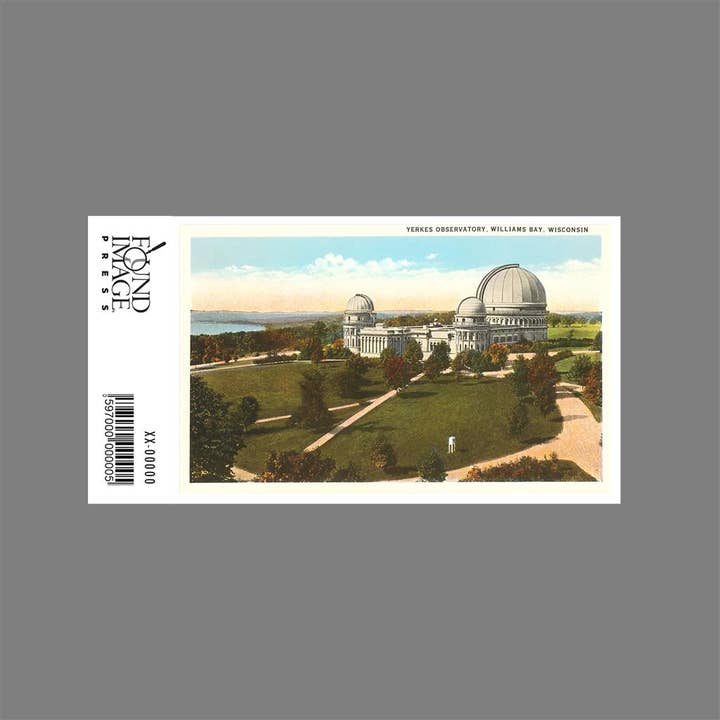 Found Image Press - Wholesale Sticker - Sticker WI-142 Yerkes Observatory, Williams Bay, Wisconsin1