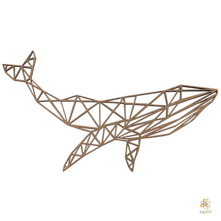 Lay3rD Lasercut - Houten Wanddecoratie - Walvis - Maxi for wholesale by Lay3rD