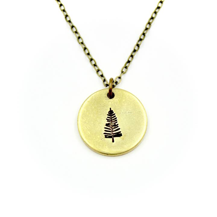 Pine Tree Necklace for wholesale by Carruthers Jewelry
