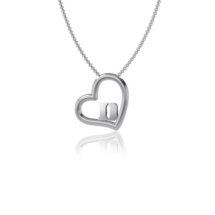 Duke University Heart Necklace for wholesale by Dayna Designs