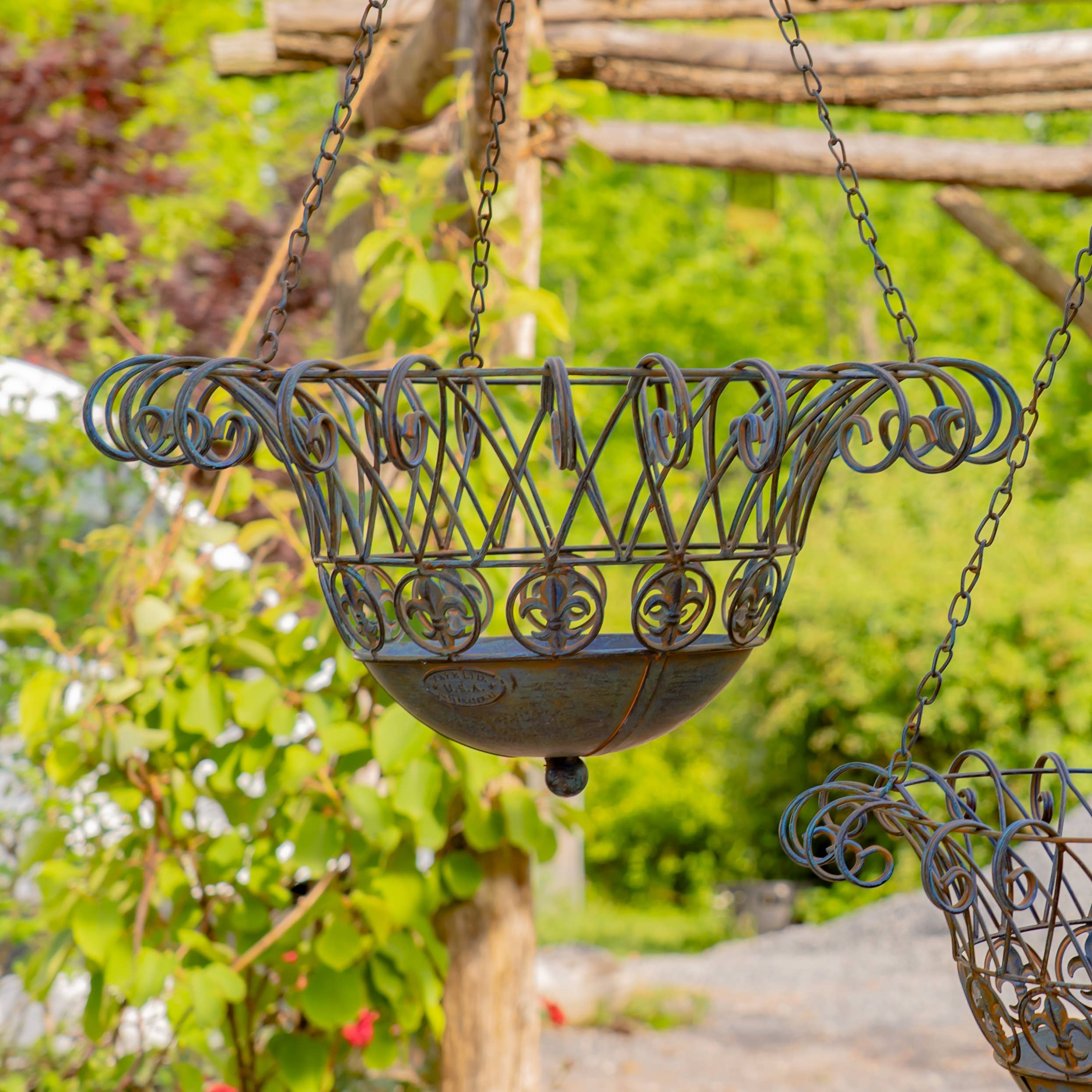 Zaer Ltd. International - Wholesale Hanging Planter - "Stephania" Hanging Basket Planters in 3 Colors 2 Pc/Set8