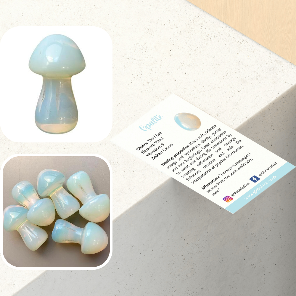 VIE - Wholesale Spiritual Stone/Crystal - Crystal Mushroom, 3.5cm14