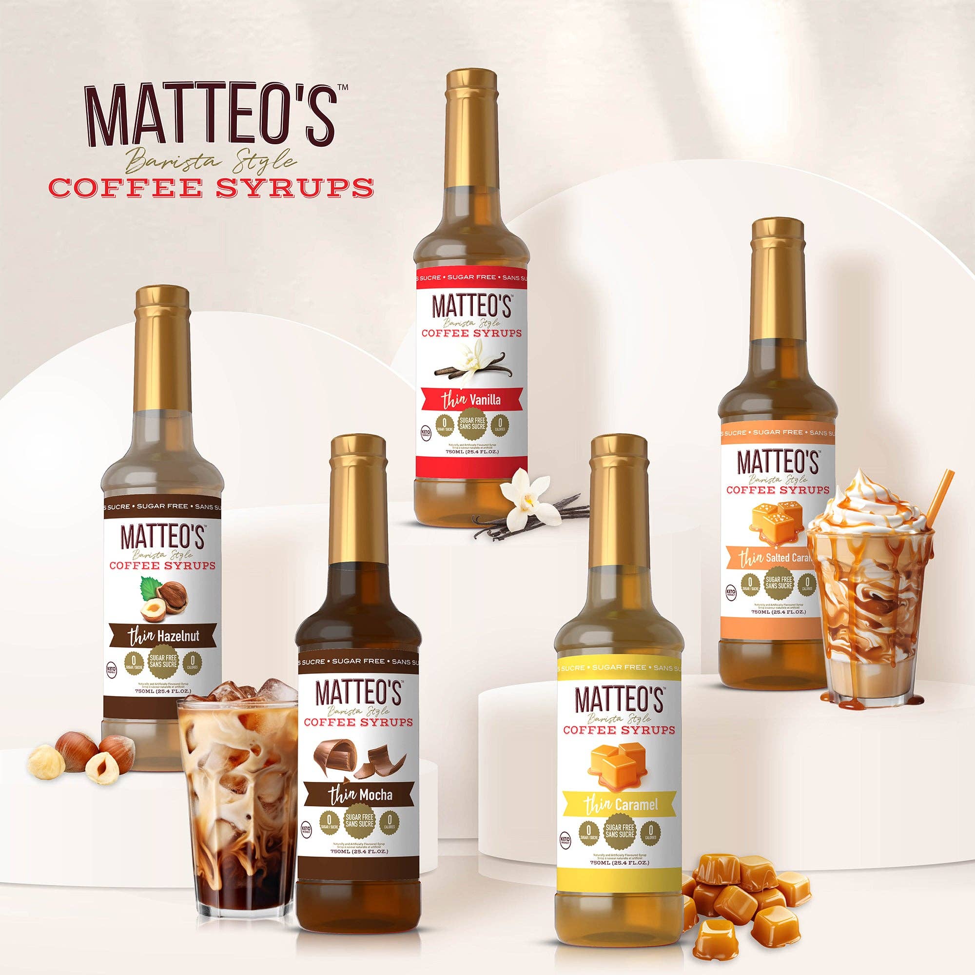 Matteo's - Wholesale Iced Coffee/Cold Brew - Sugar Free Coffee Syrup, Pistachio5