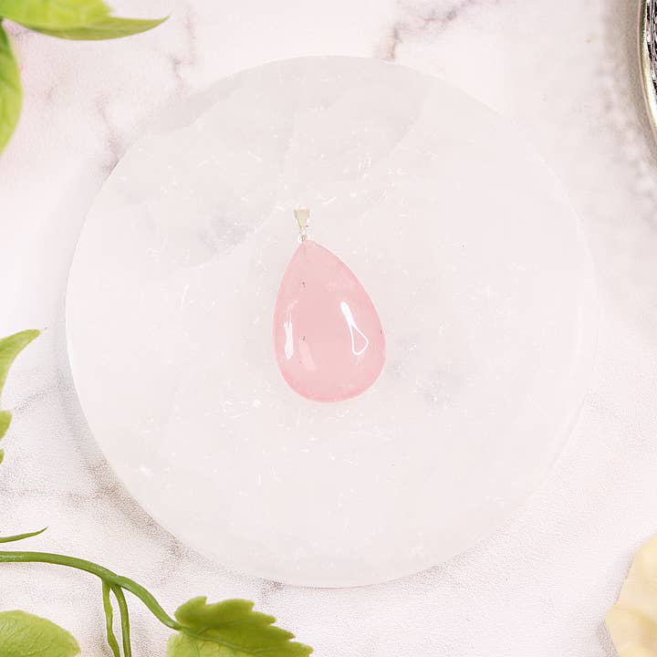 Natures Artifacts Inc - Wholesale Individual Charm/Pendant - Rose Quartz Teardrop Pendants - Rose Quartz Jewelry4