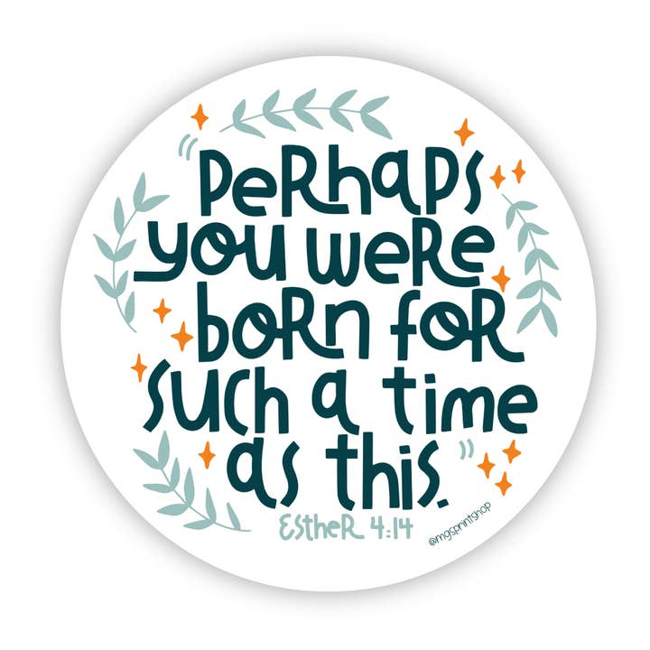 Esther 4:14 Aufkleber für den Großhandel von Wickline's