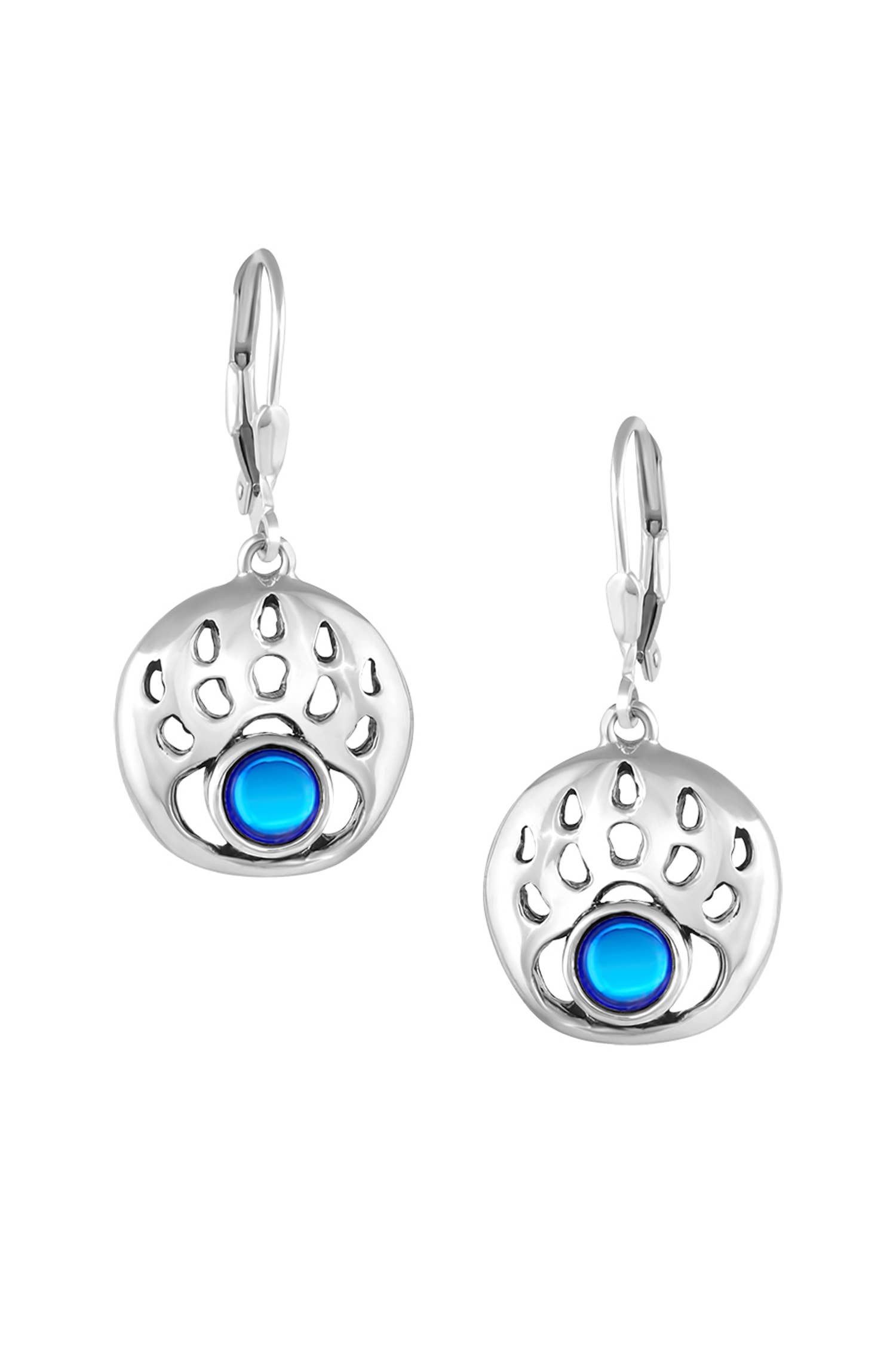 LeightWorks - Vendita all'ingrosso Orecchini pendenti - Orecchini pendenti a forma di zampa d'orso, in argento0