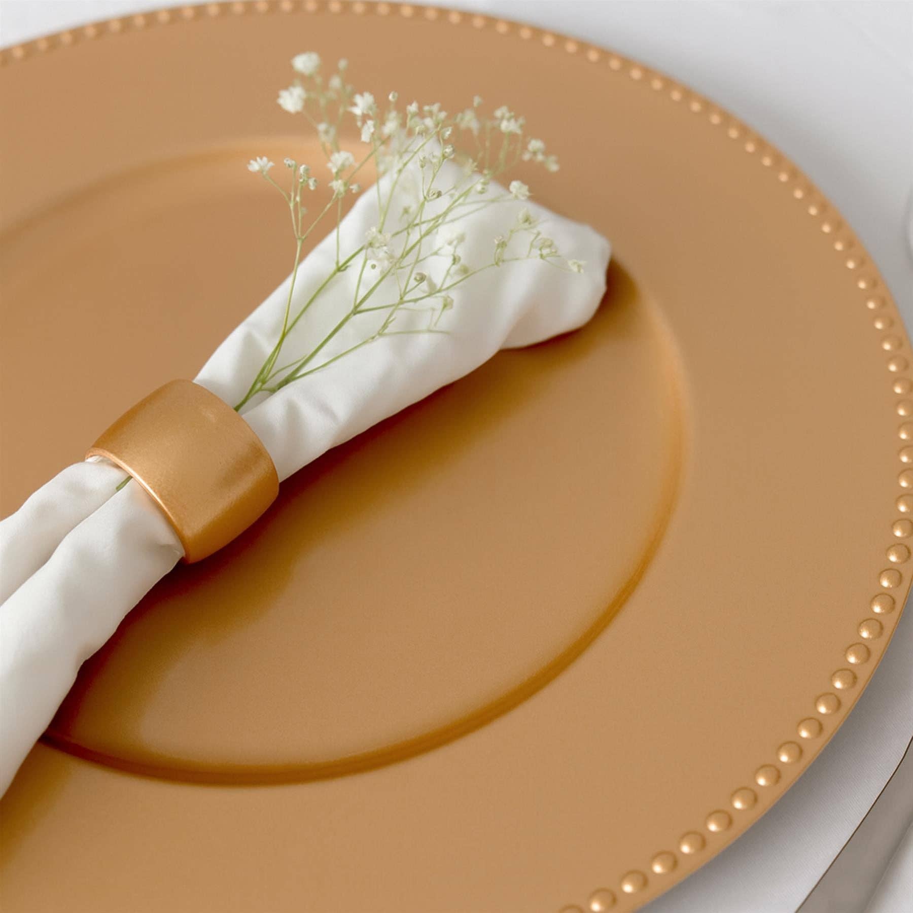 Rinkit Ltd - Wholesale Charger Plate - Round Beaded Charger Plate - 33cm3