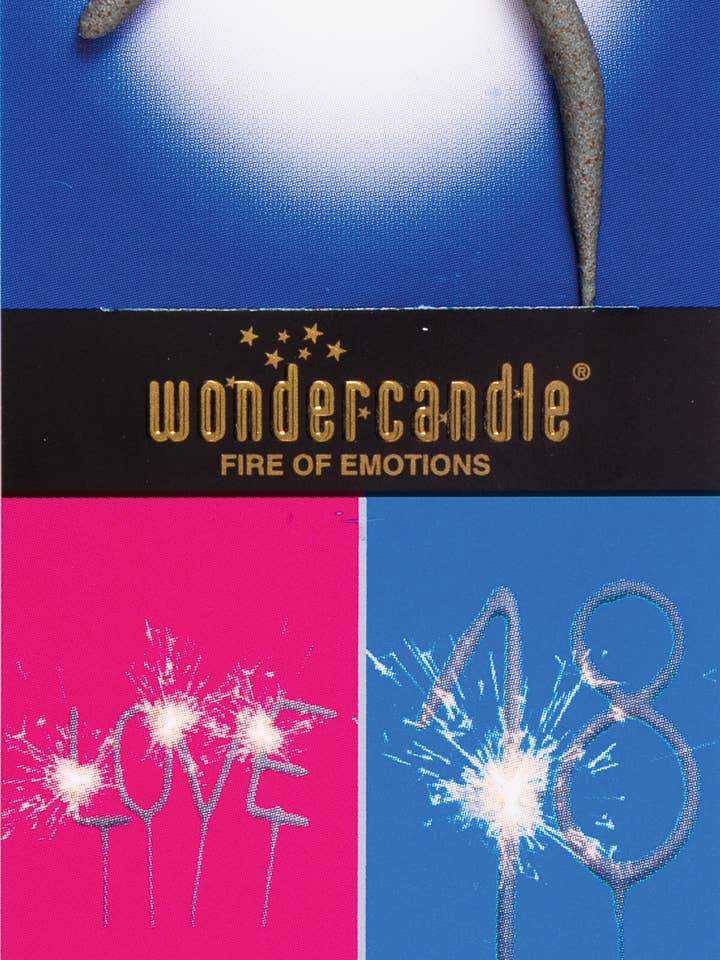 X - Grey/Multicolor - Wondercandle® classic for wholesale by Wondercandle