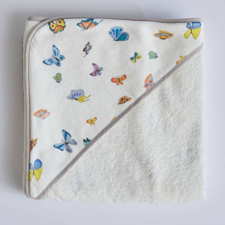 Madame Butterfly Hooded Bath Towel for wholesale on Faire