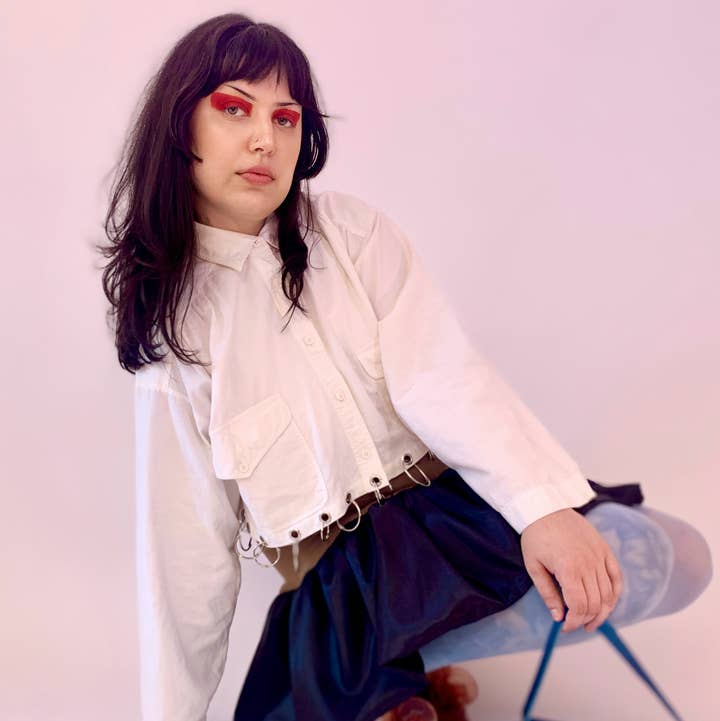 Custom grommet ring button down for wholesale by Shop Journal Vintage