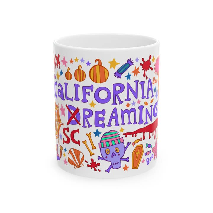 LOLALA - Your California Happiness Market 💛 - Wholesale Coffee Mug - California Screaming - Halloween Mug (11oz)