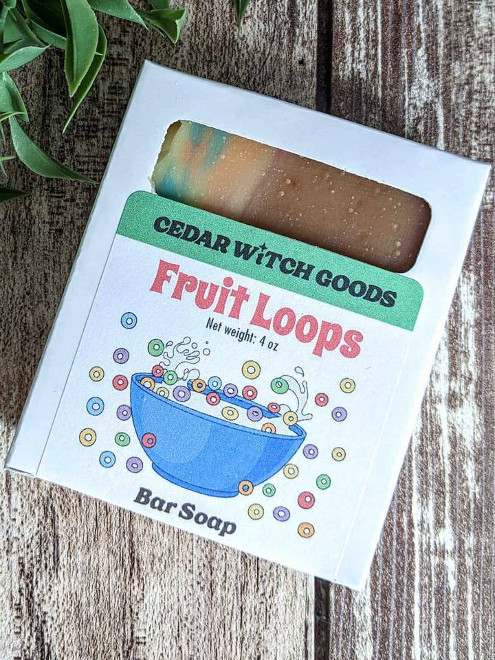 Frugt Loops sæbe for engroshandel hos Cedar Witch Goods