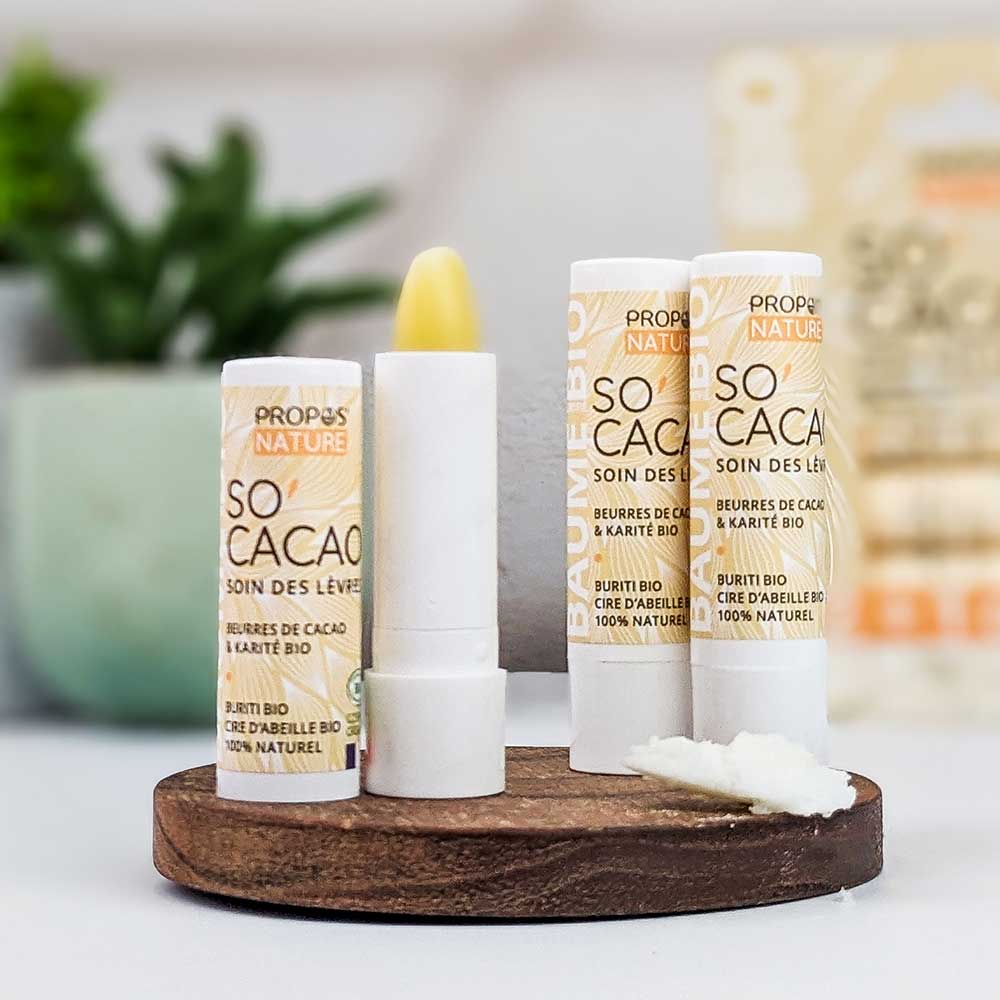 Propos'Nature - Wholesale Lip Balm - Organic Lip Balm So'cacao - Cocoa Butter - 3.7g4