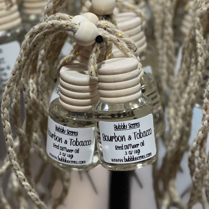 Bubbly Scents - Wholesale Car Freshener - Unisex - Bourbon & Tobacco-Hanging Car Freshener-Luxury Car Freshener1