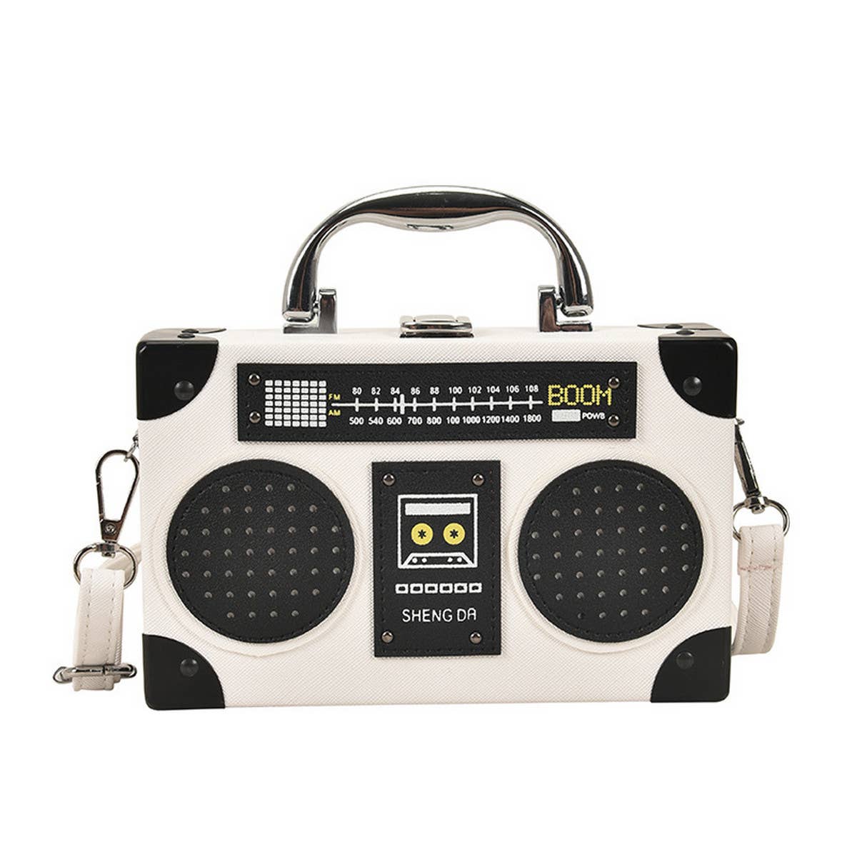 ACCITY - Wholesale Messenger Bag - Women's - RETRO RADIO BOX-SHAPED MESSENGER BAG_CWAB09850