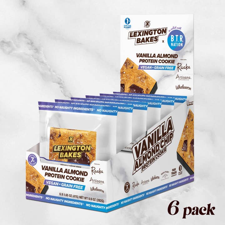 LEXINGTON BAKES - Wholesale Cookie - Vanilla Almond Choc Chip Protein Cookies • 6 Pack2