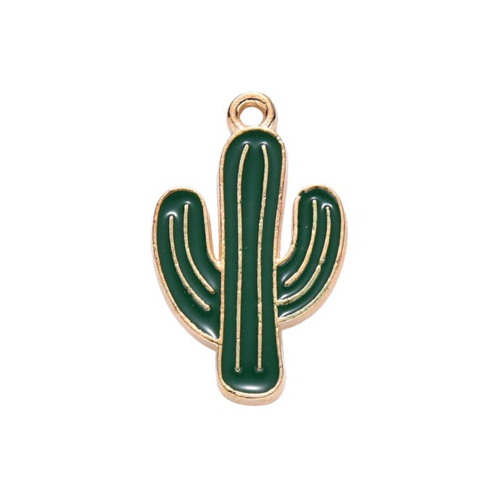 Pingente de Cacto em Liga de Ouro por atacado de Love, Paige Designs