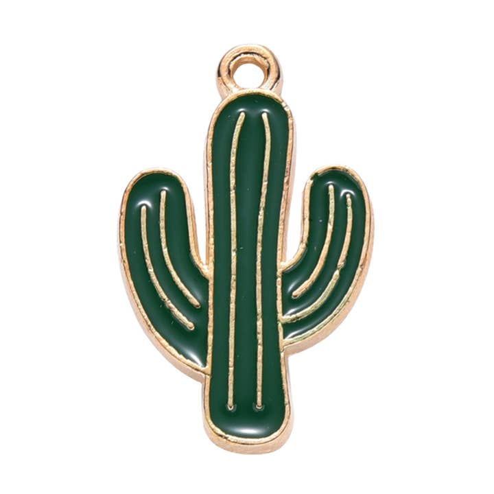 Ciondolo Cactus in Lega d'Oro per la vendita all'ingrosso da parte di Love, Paige Designs