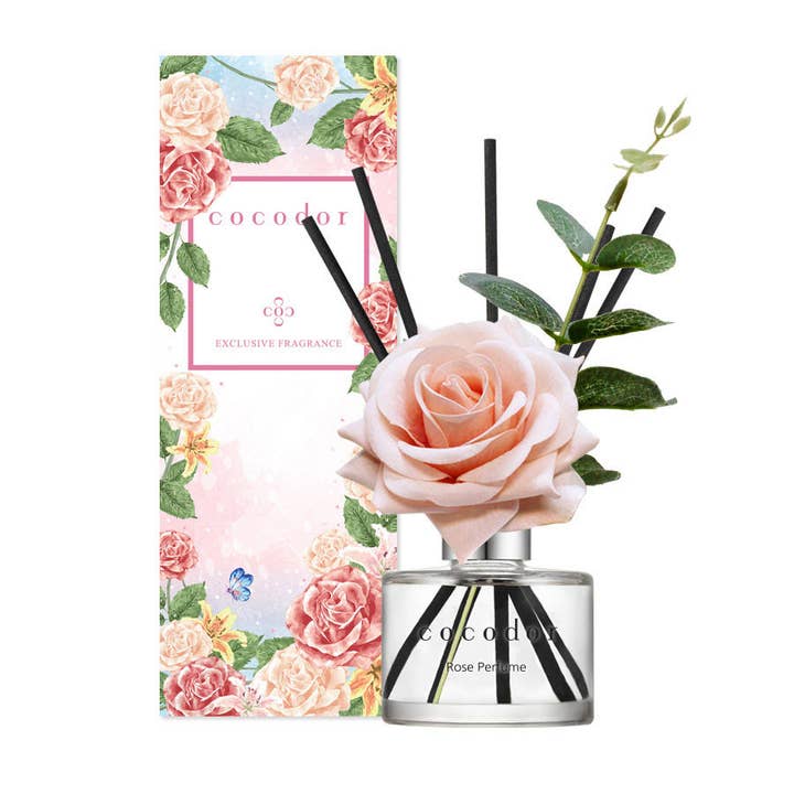 Cocodor Italy srl - Wholesale Reed Diffuser - Cocodor Rose Diffuser 120ml (4.0oz) Rose Perfume Fragrance