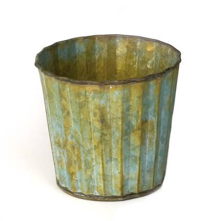 Willow Group - Wholesale Plant Pot - RD TIN PLANTER-VERDIGRIS