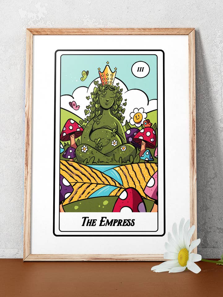 The Empress Art Print – Mystical Mushrooms for wholesale by by Sarah Simpson