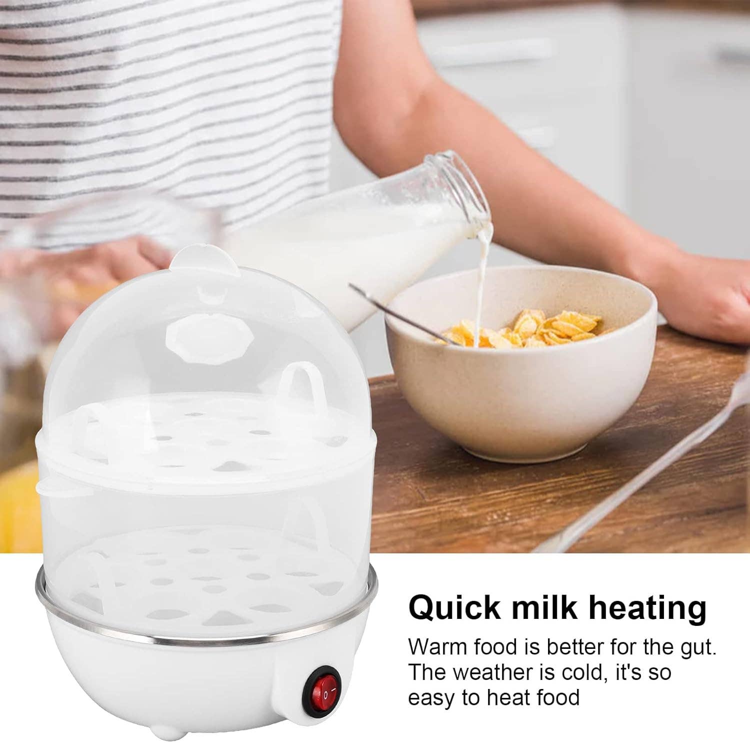 VIGOR - Wholesale Kitchen Appliance - Rapid Electric Egg Cooker 14 Egg Capacity with Measuring Cup12