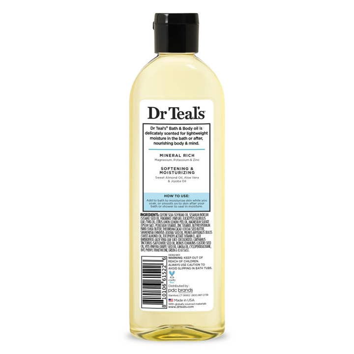 KT Supply - Wholesale Bath Soak/Milk - Dr Teals Body Oil Restorative Minerals,8.8 oz1