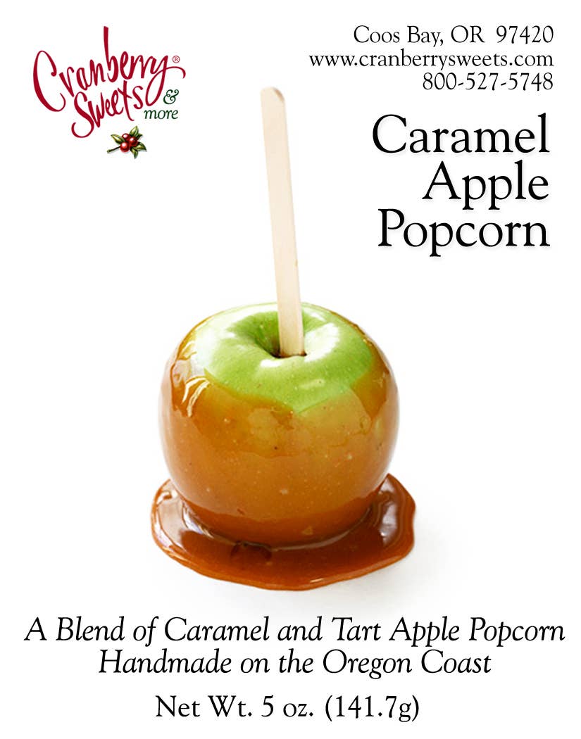 Cranberry Sweets & More - Vente Pop-corn - Mélange de pop-corn au caramel et aux pommes0