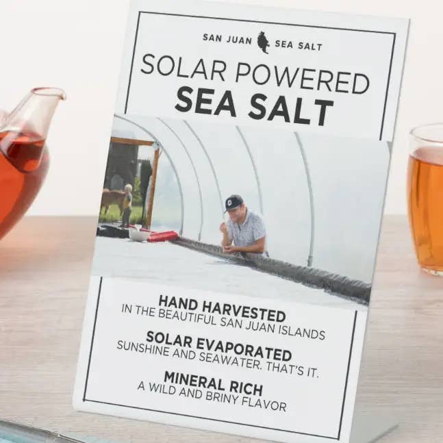 Shelf Talkers for wholesale by San Juan Island Sea Salt