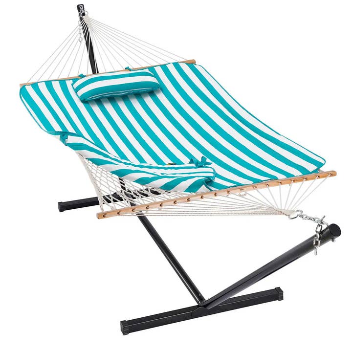 Zupapa - Wholesale Hammock - 12 Ft Rope Hammock with Stand And Removable Pad1