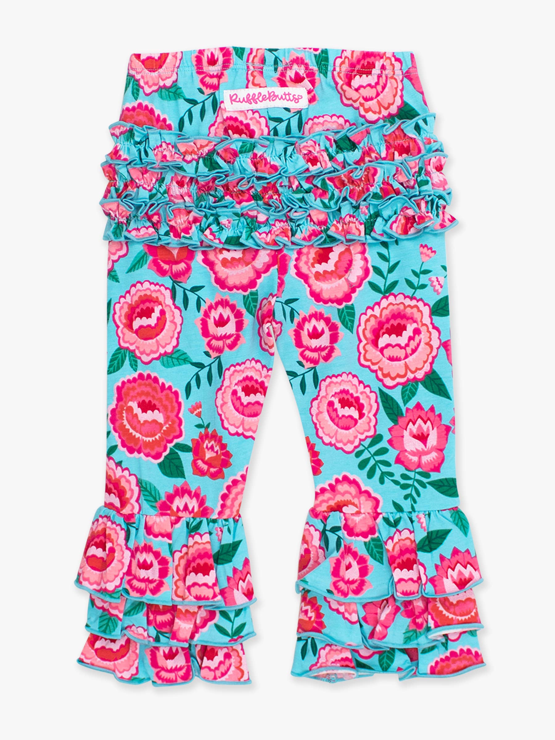 Azul Calças com Folhos e Flores Brilhantes para Bebé Menina para venda a revendedores na Faire6