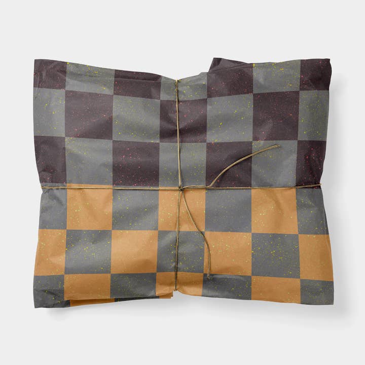 Speckled Checkerboard Gift Wrap XII for wholesale by The Design Craft