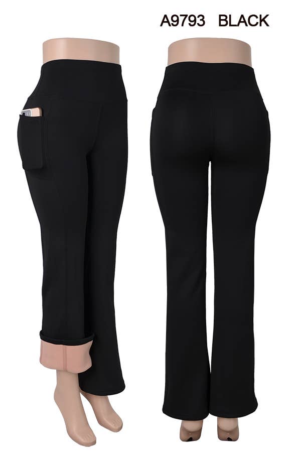 SSImport - Wholesale Pants - Women's - A9793 WINTER FLAIR PANTS FUR LINED W/ POCKETS MIX SIZE 12PCS3