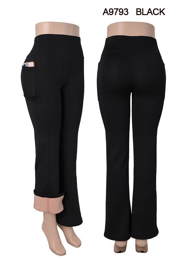 SSImport - Wholesale Pants - Women's - A9793 WINTER FLAIR PANTS FUR LINED W/ POCKETS MIX SIZE 12PCS3