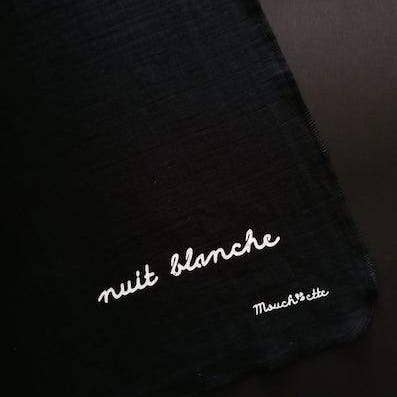 Mouch'ette – Engroshandel Ansigts- og kropsservietter – Mouchette - Håndklæde efter sex „Nuit Blanche“ //Ebony