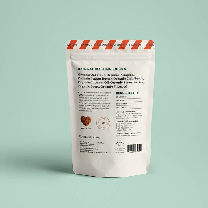 Botanical Bones - Wholesale Pet Treats - Dog - Berry Merry Bites - Holiday Dog Treats