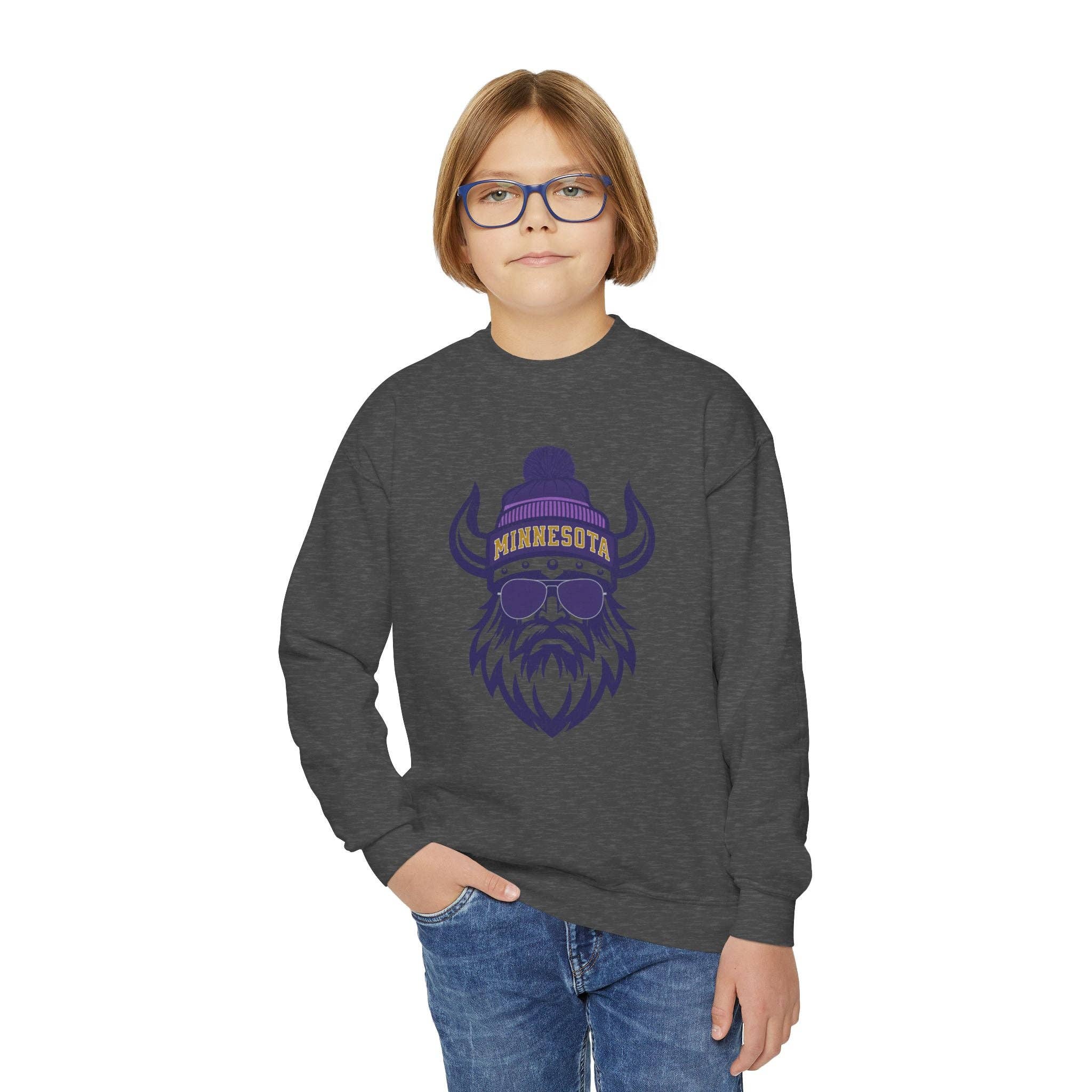 Hello Team Spirit - Wholesale Sweatshirt - Kids - Youth Minnesota Sweatshirt1
