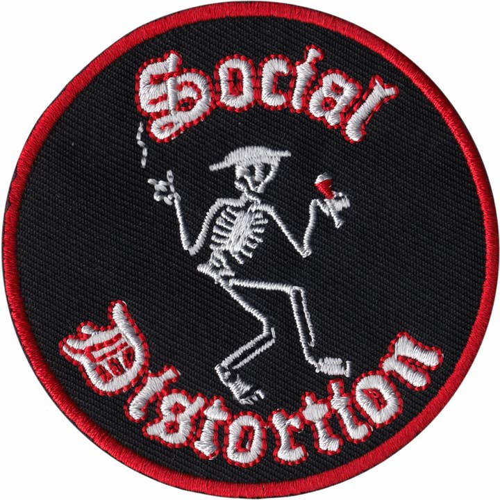 Square Deal Recordings & Supplies - Wholesale Patch - Patch - Social Distortion - Martini Skeleton
