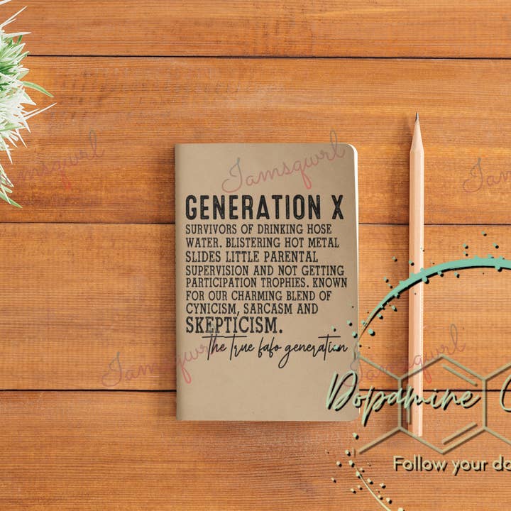 Dopamine Creations - Wholesale Notebook - Gen X Notebook