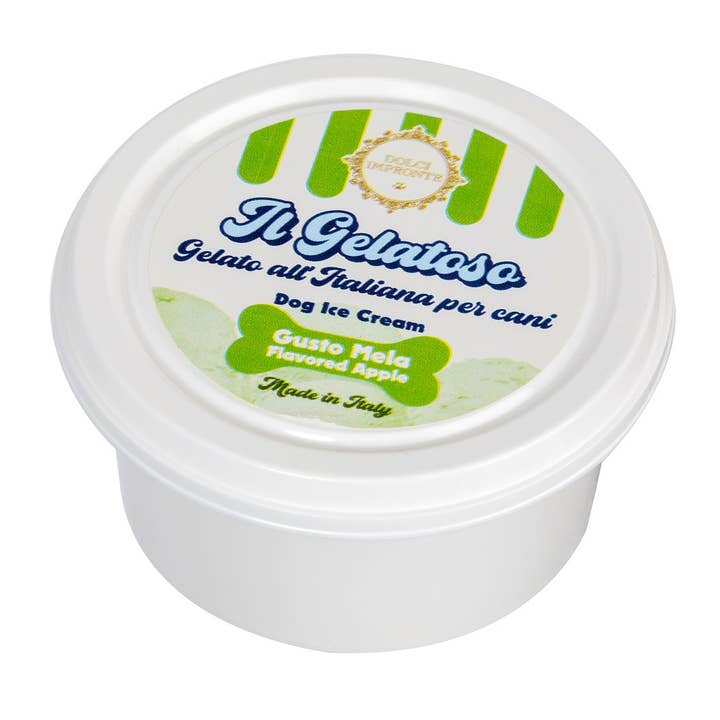 Fifty Srl - Dolci Impronte The Italian Pet Pastry – wholesale Kex - Hund – Gelatoso den italienska glassen för hundar - Äppelsmak 40gr