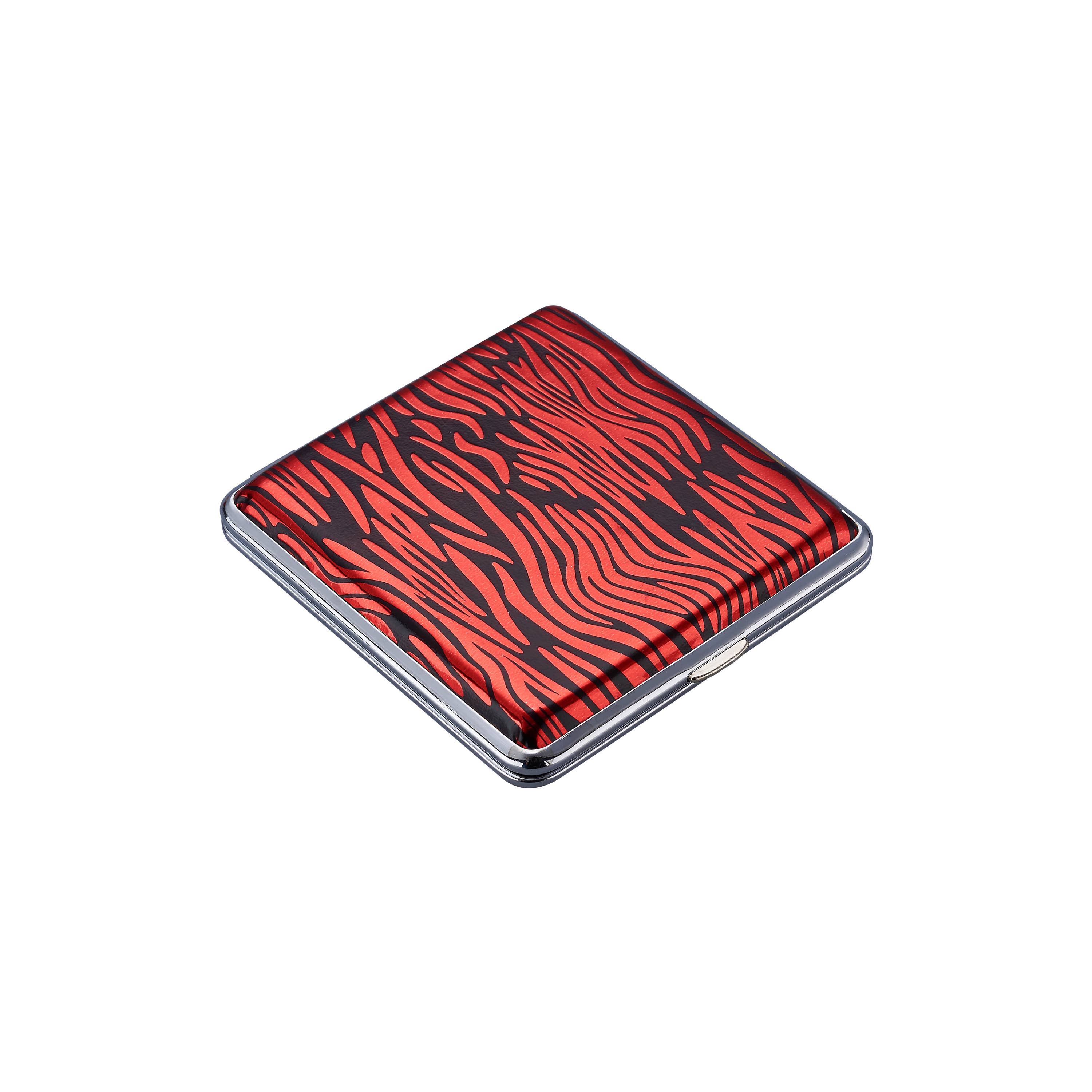 Champ by Polyflame - Wholesale Cigarette Case - CH METAL CIGARETTE CASE ZEBRA 20 PC DL128