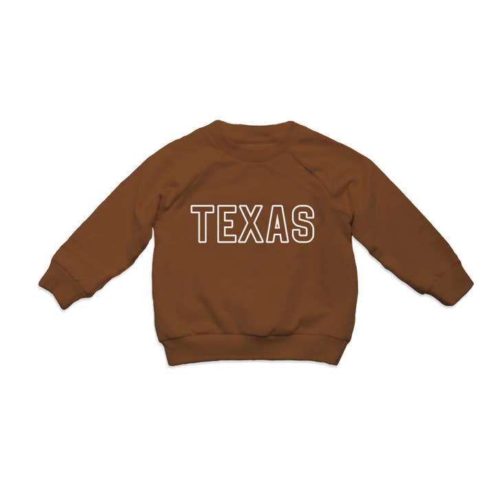 Texas Outline Sweatshirt für Kinder für den Großhandel von Frankie Jean