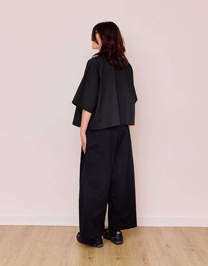 Cèucle - Wholesale Pants - Unisex - WIDE PANTS CHAPTER 3 _ BLACK5