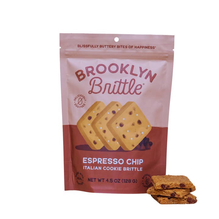 Brooklyn Brittle – wholesale Biscuit – Espresso Chip Italian Cookie Brittle - Pouch Bag1
