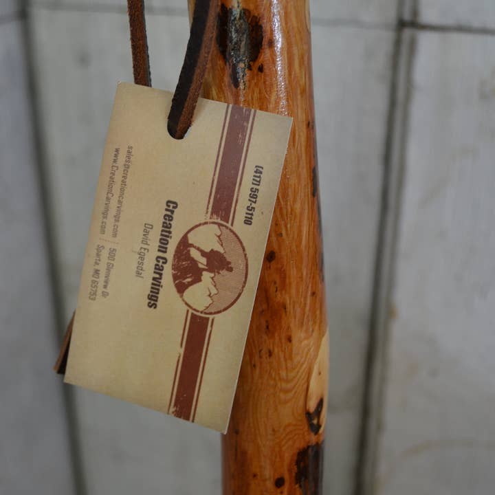 Creation Carvings LLC - Wholesale Sporting Accessories - Walking Stick, Up to 60" Adult Hardwood Hiking Staff + Made in USA7